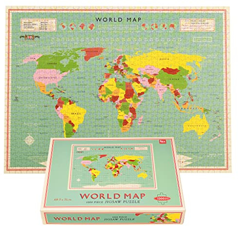 World Map 1000 Piece Puzzle