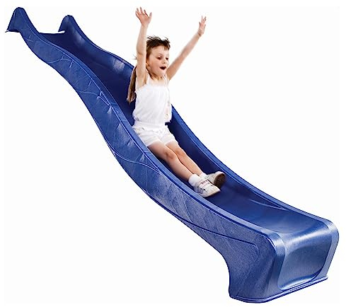 TETZNER&JENTZSCH Wellenrutsche PE, blau ca. 240 x 46 cm für Podesthöhe 120 cm