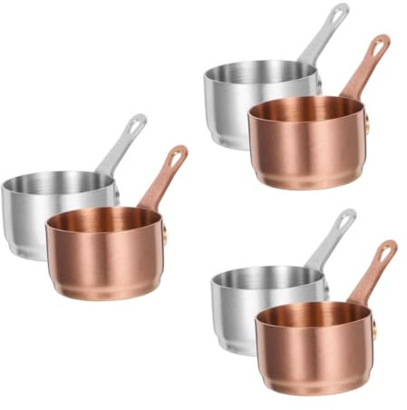 Veemoon 6pièces Sauce Pan Acier Inoxydable Bol De Condiments Pratique Pour Cuisine Maison Et Original