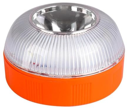 V16 Emergency Warning Light for Car & Truck - Magnetic Base, Rechargeable LED Road Flare，360° Safety Beacon Flashing/Yellow & Steady/White Modes