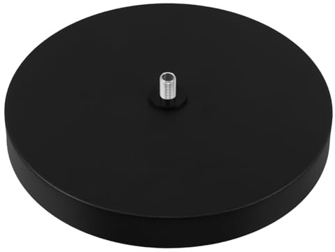 HOLIDYOYO Base per Lampada da Terra Peso, Supporto Stabile in Ferro e Plastica, per Lampada da Tavolo e Balconi, Nero Stile Casuale