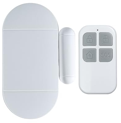 Sensor de Alarma para Puerta y Ventana Con Control Remoto, Inalámbrico, Magnético - Seguridad para el Hogar, Piscina, Niños y Tienda - 130 dB