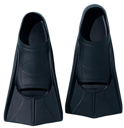 ENEN Palmes de Natation en Silicone Réglables Taille 30-47, Palmes d'entraînement de Natation Courtes pour Enfants et Adultes Femme Homme pour Entraînement Snorkeling