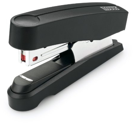 Novus B 10 FC Heftgerät (20 Blatt, Flachheftung, inkl. 200 Heftklammern) schwarz