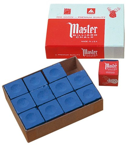 Master Billard Kreide Blau 12 Stück im Pack