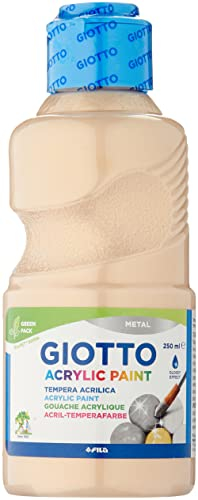 GIOTTO Primo Giotto Acrylic Paint Acrylfarbe, mit Glanzeffekt, 250 ml - Gold