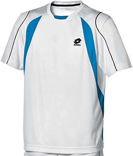Lotto T-Shirt Seed Pl, Herren, White/bluerays M (48)