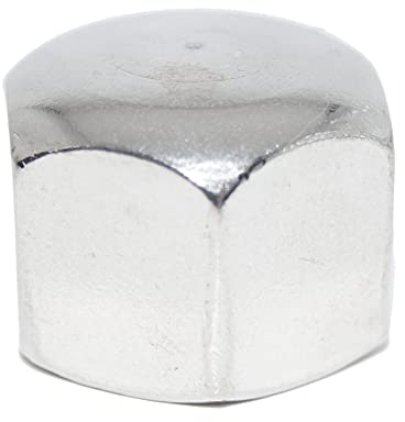 Tuercas de sombrerete M20, 6 unidades, hexagonales, forma baja, DIN 917 A2, acero inoxidable