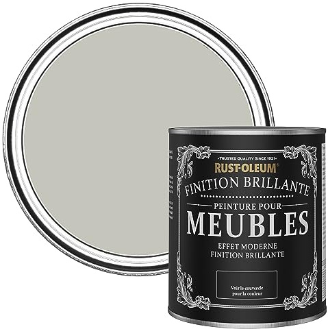 Rust-Oleum Grey Furniture & Skirting Board Paint in Gloss Finish - Tyne Fog 750ml