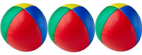 Diabolonet Henrys Jonglierbälle 67mm Premium Glattleder rot blau gelb grün