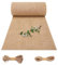 Jissta Jute Tischläufer,30 * 1000cm Jute Tischläufer für rustikale Dekoration,gewebter Sackleinen-Stoff, Babyparty-Tischdecke,Bauernhaus Party, Kommunion, Rustikale Tisch Dekoration