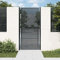 Rantry Casa Cancello Giardino Antracite 105x250 cm in Acciaio, Cancello per Giardino, Cancello per Recinzione da Esterno, Porta Staccionata Pedonale Barriera per Cortilev Casa Mobili