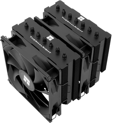 Thermalright Phantom Spirit 120 SE BLACK CPU Air Cooler,7 Heat pipes CPU Cooler,Dual 120mm PWM Fans, AGHP 4.0 Technology,for AM4/AM5,Intel lga1851/1700/1150/1151/1200, PC Cooler Tower