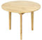 QLLY Runder Esstisch Massivholz Esstisch, Küchentisch Holztisch, Flache Beine (Natur, 31,49/ 80cm