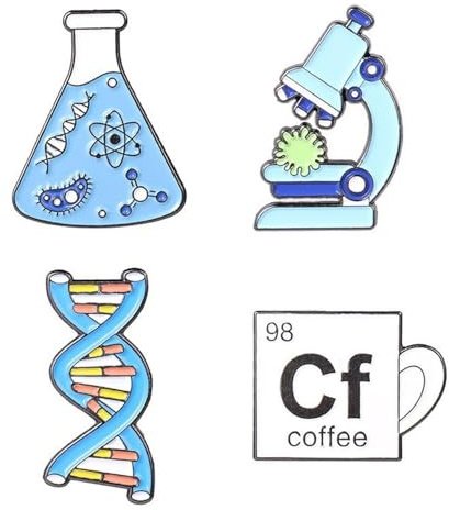 CHROMACRAFT Confezione da 4 Spilla Decorative in Metallo, Regalo, Spille Personalizzate Creative, Cartoni Animati