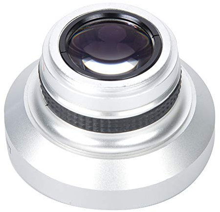 37 Mm 0.25x Super Fisheye Lente Aggiuntiva, Gamma di Immagini più Ampia, Forte applicabilità, Vetro Ottico in Lega di Alluminio, Argento, 228 G, Lenti per Fotocamera Calibro 37