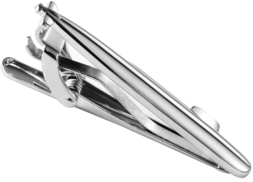 HAWSON Unique Submarine Tie Clip for Men, Military Skinny Tie Bar, Navy Wedding Gift, Silver Tone Office Accessory, Unique Nautical Tie Pin 2 Inch