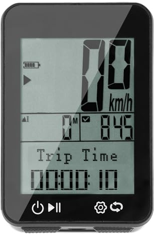 Aomiun GPS Bike Computer Wireless Bicycle Computer IPX7 Water proof 2.4in Backlight 9 Languages Interface for Accurate Tracking Distance Speed Altitude Time (BKV310)