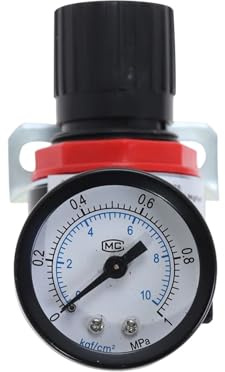 AR2000 1/4 tum pneumatisk luftkompressor tryckregulator reduktionsventil med anslutningsbeslag 1 st (AR2000)