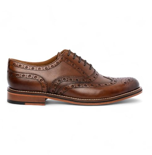 Chapman & Moore lädervingspets brogue Oxford formella kontorsskor
