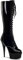 Pleaser Damen DELIGHT-2023 Kurzschaft Stiefel, Schwarz (Schwarz (Blk STR Pat/Blk)