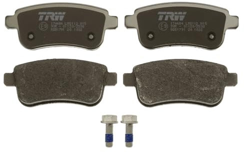 TRW GDB1791 Pastillas de Freno Juego de 4 para Renault Megane III Hatchback (BZ0/1_, B3_) 2008 - Eje Trasero y Otros Vehículos