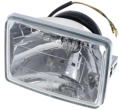 2EXTREME Optique de phare moto H4 130 x 90mm, verre clair 12V 60