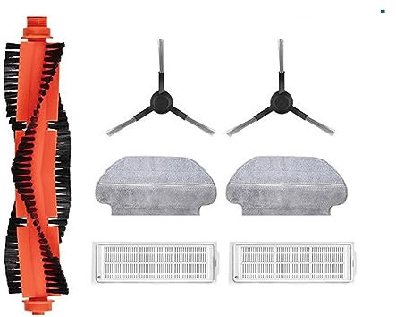 KAMNIK Kompatibel mit Xiaomi Mi Robot Vacuum-Mop Pro STYJ02YM, Seitenbürste, Hauptbürste, Hepa-Filter, Mopptücher, Staubsauger, abnehmbares Zubehör (Color : 02)