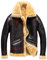 Klassische Schaffell Mantel Fleece Jacke Männer Dicke Warme Pelz Mantel Winter Leder Motorrad Jacke Mantel, braun, XL