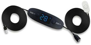 BRIEFCEC: Digital temperaturkontroll för USB-fläktar med 5 V/2 A USB-utgång