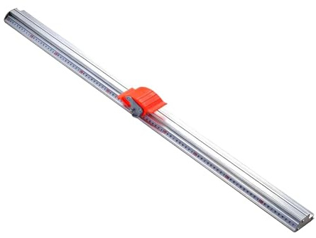 MagiDeal Règle de coupe manuelle, règle de positionnement pour la coupe, massicot coulissant manuel pratique en aluminium pour papier photo PVC, 100cm