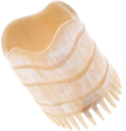 UTHCLO Cepillo Masajeador Cuero Cabelludo de Cuerno de Yak, Cepillo de Masaje Dientes Finos, Herramienta para Champú y Limpieza del Cabello, Uso en Ducha, Estimula Crecimiento Natural