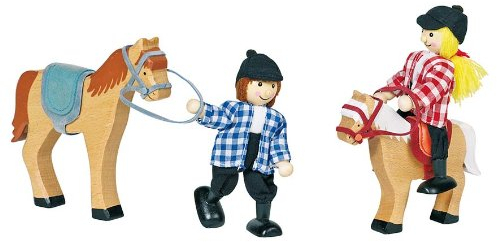 Biegepuppen-Set Marah & Maris 2 Pferde + 2 Reiter