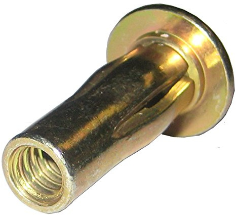 S25MG280 Steel PRE-BULBED Shank, Multi-Grip Rivet-NUT Gold ZINC Finish, 1/4-20 X .020-.280 Grip Range (Pack of 100)