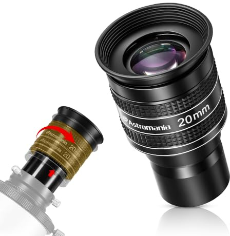 Astromania 1,25 tum 20 mm 58-graders planetariskt okular för teleskop