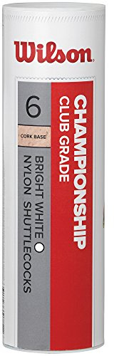 Wilson Championship Badmintonflygplan, 6-pack, plast/naturlig kork