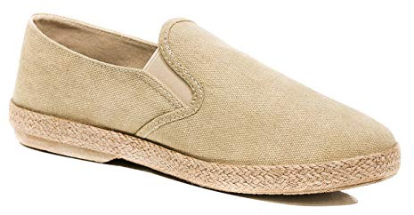 Mocasines Alpargatas Hombre Artesanales Zapatos Bajos Casual Verano Barco, beige, 43 EU