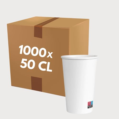 COVR 1000 Gobelets carton blanc (50cl - 16oz / 1000 unités)