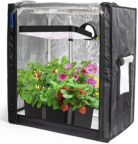 POTLAB Tienda de Cultivo pequeña para jardín Interior AeroGarden, Mini Tienda de Cultivo para Sistema de Cultivo hidropónico, recinto de protección para jardín de Hierbas de Interior: 18.9 x 13.8 x