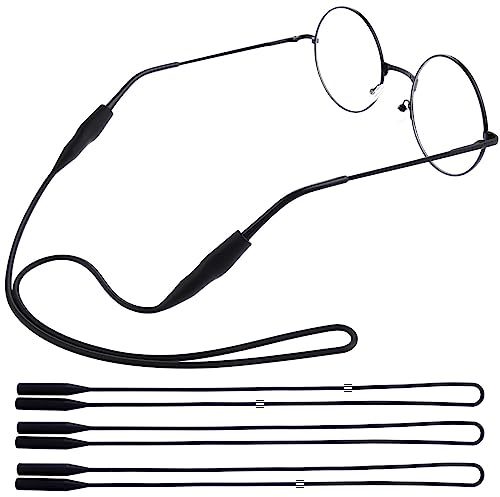 WLLHYF 3 Stück Brillenband Silikon Wasserdicht Sonnenbrillenbänder Anti-Silp Verstellbarer Sport-Elastikbandhalter Universalgröße für Männer und Frauen