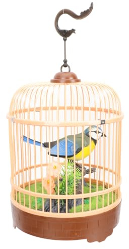 ifundom Giocattolo Gabbia Uccelli Interattiva Acustica Elettrica 14 Pollici Con Gancio Sospeso Gioco Educativo Per Bambini Famiglie Casa Giardino