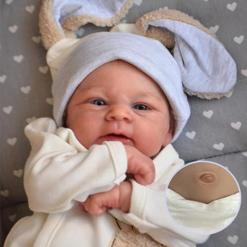 Zero Pam Bebe Reborn Silicona Cuerpo Completo-48CM Bébé Reborn Niño Muñecas Bébé Reborn Silicona Realista Bebe Que Parece Real