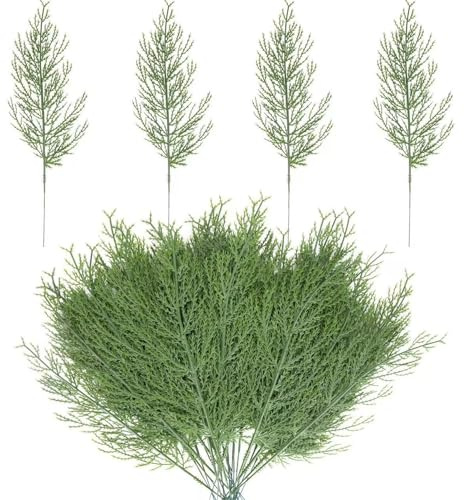Suparleny Konstgrangrenar, konstgjorda grenar, dekoration, jul, konstgjorda grangrenar, konst, grangrenar, oäkta grangrön, konstgjorda grangrenar för gör-det-själv, adventskrans, julgrenar – 40