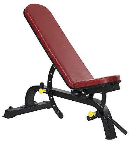 PUFAHAU Banc de Musculation réglable Banc d'entraînement corporel Banc incliné/Plat Polyvalent pour Salle de Sport à Domicile Banc de Musculation Banc incliné Banc Plat