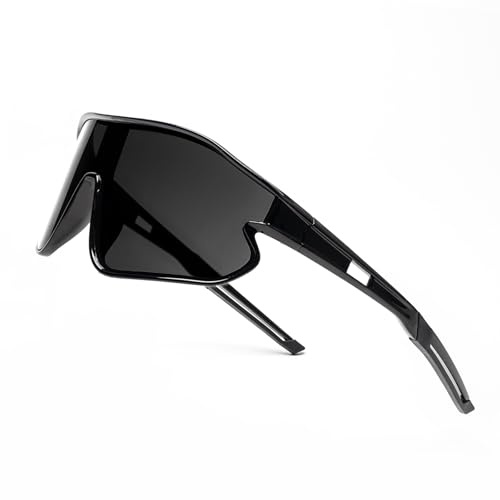 JOGVELO Lunettes de Soleil pour Enfants Polarisées, Lunettes de Cyclisme UV400 pour Garçon et Fille, Noir