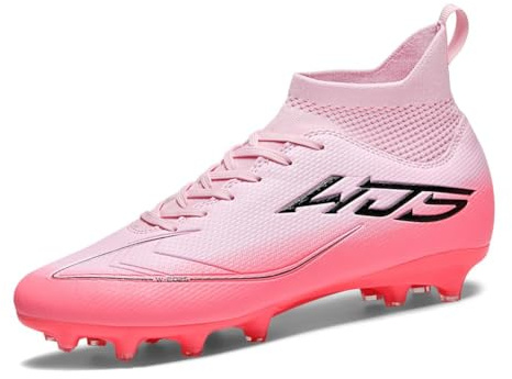 WEJIESS Scarpe da Calcio Uomo AG Scarpe da Calcio Professionali per Giovani Scarpe da Calcio per Allenamento all'aperto Scarpe da Calcio Alte Picchi da Partita in Erba Artificiale