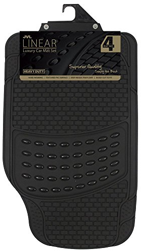JVL Rubber Luxury Quality Heavy Duty Universal 4 Piece Car Mat Set