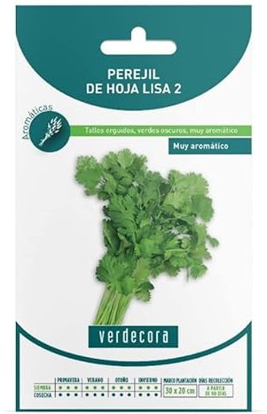 SEMILLAS ECOLOGICAS PEREJIL HOJA LISA 2 VERDECORA