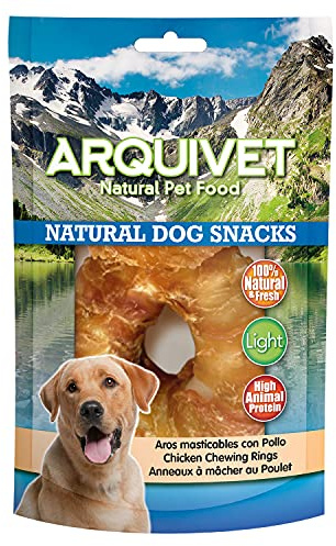 Arquivet ARQUIVET Aros masticables con Pollo, Bolsa de 2 Unidades, 200 g (Paquete de 1)