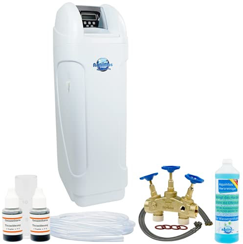 Aquintos Wasserenthärtungsanlage AQMKC60 TOP-Line | Wasserenthärter MKC32 | Anschlussset wählbar (Mit Anschlussset 3)